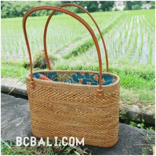 full handmade handbag straw grass handwoven ethnic process